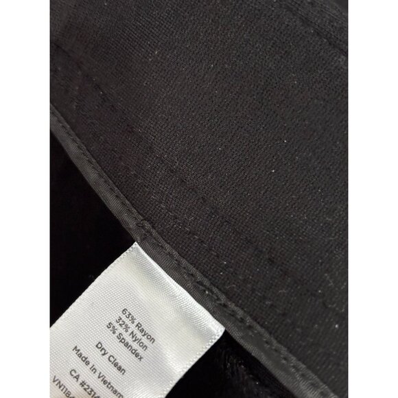 Talbots Womens Signature Cropped Pants Size 12p Petite Black Stretch Rayon - Picture 3 of 4